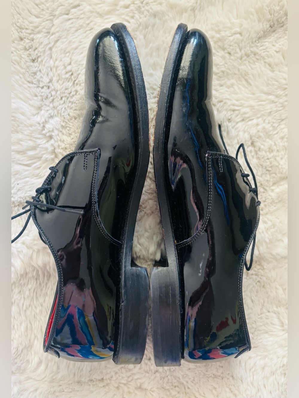 Allen Edmonds Spencer Classic Black Patent Leather Tuxedo Shoe Size: 11.5 - Picture 5 of 12